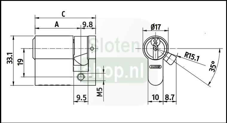 halve cilinder afmetingen