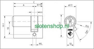 Afmetingen halve cilinder buva